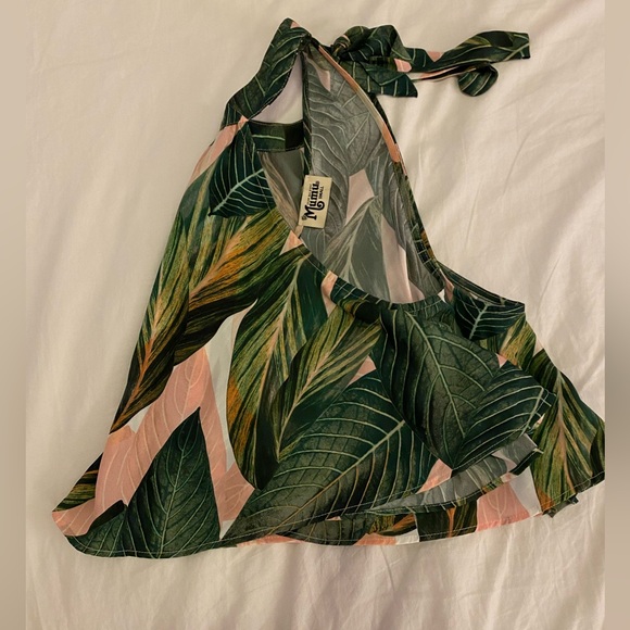 Show Me Your Mumu Mateo Top (Size S) & Sawyer Shorts (Size L) Set in Palm Print - Picture 9 of 9